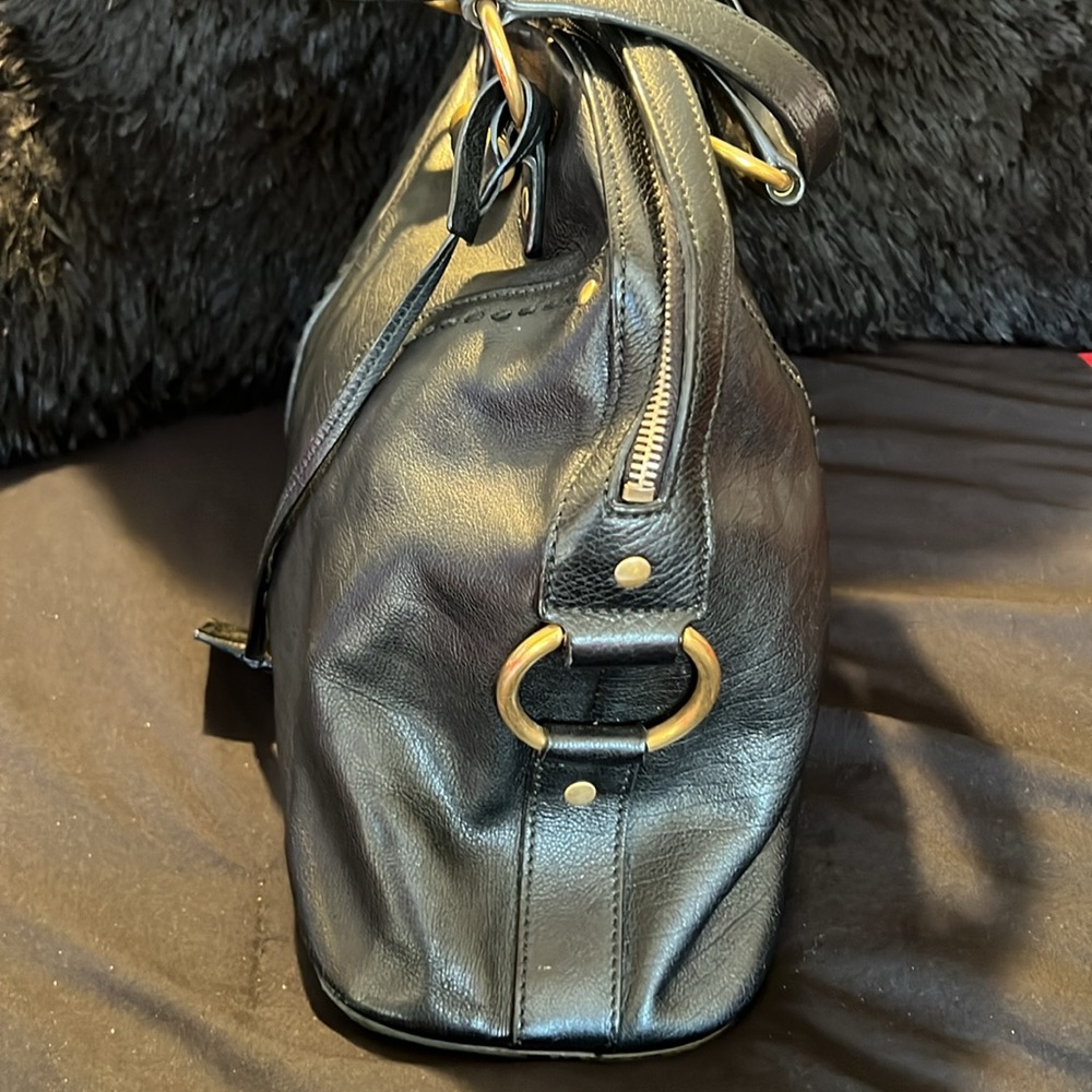 Yves Saint Laurent Black and Gold Satchel with Wallet * PRICE FIRM* - Picture 2 of 16